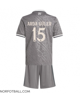 Billige Fotballdrakt Real Madrid Arda Guler #15 Replika Tredjedraktsett Barn 2024-25 Kortermet (med bukser)